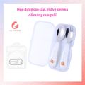 Bộ thìa dĩa cho bé ăn tập ăn Mama and Baby. 