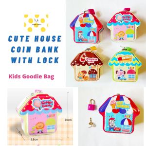Kids house coin bank with lock birthday goodie bag childrens day gift return gifts