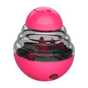 เครื่องจ่ายเลี้ยงสุนัขของเล่นเครื่องให้อาหารแบบช้าและมีรูขนาดปรับได้สำหรับสัตว์เลี้ยงหลากหลายชนิดให้แห้งของเล่นในร่ม