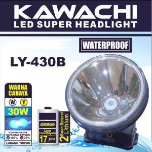 Senter Kepala Kawachi LY 430B Waterproof 30 watt