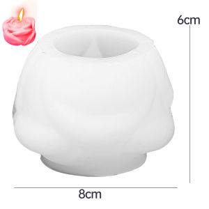 YESPERY Rose Flower Silicone Candle Mold 3D Rose Soap Chocolate Cake Baking Tools DIY Valentines Day Aromath Candle Resin Craft Molds