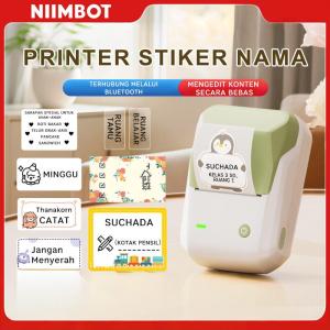 Printer Label NIIMBOT B1: Bluetooth Portable 203DPI HD Auto-Cutting - Buat Stiker Label Apa Saja Hasil Tajam & Rapi