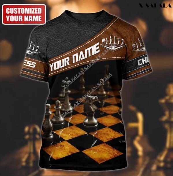 Custom 3D All Over Print Chess Queen CUSTOMIZED NAME T Shirt Chess