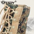 US Ankle Boots Men Outdoor Genuine Leather Panama Soles Tactical Combat Boots Army Hunting Work Boot Man Hiking Shoe 47. 
