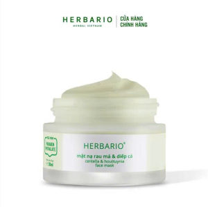 Mặt nạ Rau Má & Diếp Cá giảm dầu mụn Herbario 30ml thuần chay