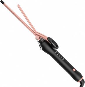 3/8 Inch Small Curling Iron Wand for Short & Long Hair 9mm Ceramic Small Barrel Curling Iron for Tight Curls Skinny Curling Wand with 5 Adjustable Temps Heat Resistant Glove Included