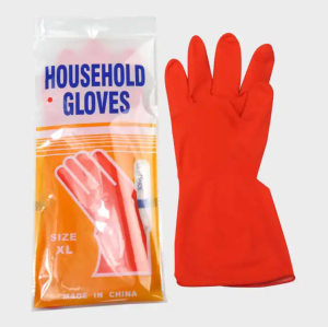 【Hania】Latex long gloves Washing Home kitchen Reusable Cleaning Working Household Mittens