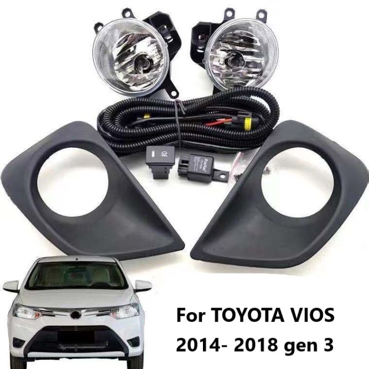 With Wire And Switch Fog Lamp Fog Light Assembly For Toyota Vios Gen3 Ncp150 2013 2014 2015