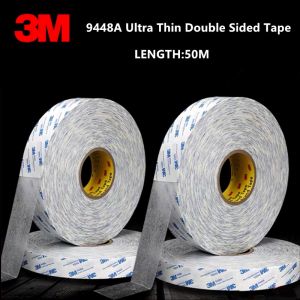 50 meters/roll 3M Strong Sticky Double Sided Adhesive Tape 5mm 8mm 12mm 15mm 20mm 30mm 50m Length for LCD LED Display Fix phone Screen