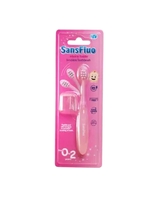 (NEW LOOK) SansFluo Bendable Baby Toothbrush