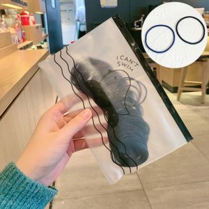 CCY FASHION 100PCS Ikat Rambut Elastis Polos Bahan Karet Korea