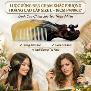 [Đủ Mẫu] Lược Sừng Chải Đầu Dưỡng Sinh Massage Thư Giãn
