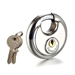 【Cod】70mm Gembok Gerbang Kunci Gembok Bulat Gembok Pagar Degan 2 Key Gembok Kamar Padlock Anti Maling Untuk Pintu Gudang Toko