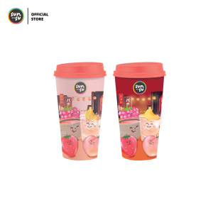 (Limited Edition) Sunsu แก้ว Pinku Peachy and Kawaii Berry