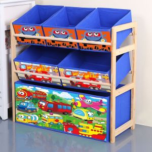 [COD] Kids Toys Storage  Rack Toys Storage Organizer  Baby Room Bookshelf Se  3Layers 4 layers Toy Storage Rack Indoor