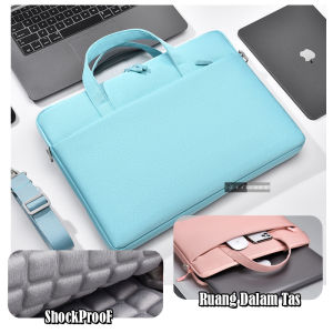 Tas Laptop Selempang dan Jinjing Portabel Shockproof Tas Notebook Bisnis Layar 13" - 14" inchi - VARRO