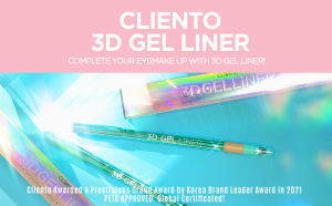Clione Prime 3D Gel Eyeliner Eyeshadow - Hypoallergenic Waterproof Smudge-Tip Quick Dry comes with Faux Eyelashes and Lash Glue (PETA Approved)