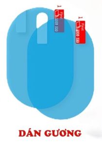 Bộ 4 miếng dán gương -kính chống đọng nước mưa ô tô tấm dán gương chiếu hậu oto chống bám dính nước gương ô tô xe hơi