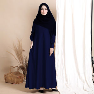 Gamis Polos Seragam Kerja PNS PDH Guru Lengan Ban