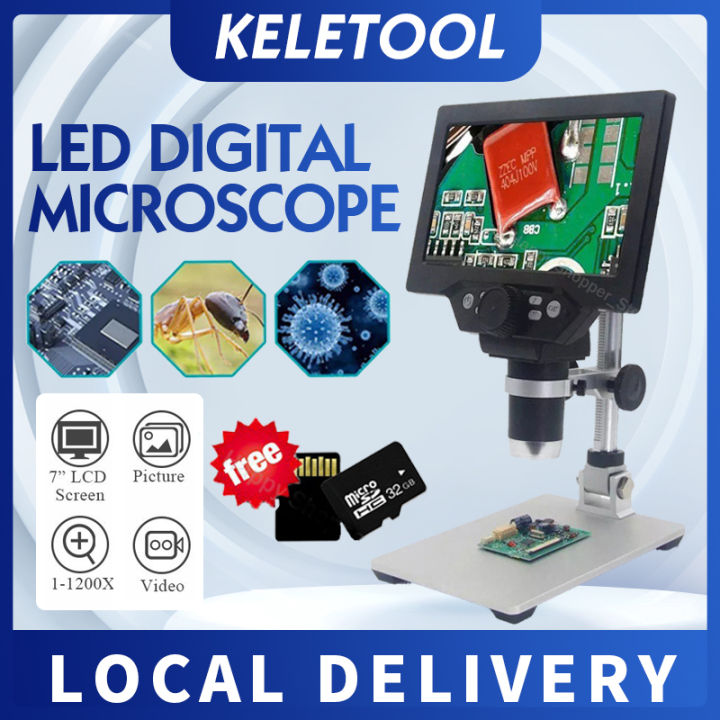 1200X Microscope Digital Portable Video Microscope With LCD For