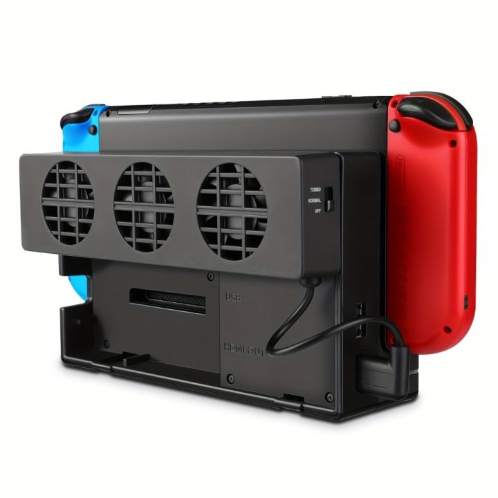 Console Controller Fan Cooling Fan For Nintendo Switch Dock Mount Console Cooler 3 Fans ...