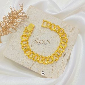 Noin - Gelang Sisik Naga Warna 24 Berat 25 Gram Untuk Wanita Dewasa Perhiasan Aksesoris [ COD ]