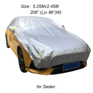 Car Half Top Cover for Hatchback Sedan Thin Lightweight Waterproof Sun Rain Snow Dust Outdoor Protector Car Roof Engine Covers