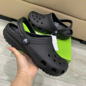 Sục Cross band classic nam nữ chính hãngfull box đi mưa màu đen