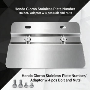 Motorcycle License Plate Holder Bracket Aluminum Alloy Stainless Steel Rust Resistant Easy Install Replacement Bolts Kit