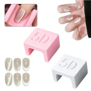 IVAOU U-shaped Design Cat Eye  Wide Side Light Strong ic  Manicure Tools Practical Glass Beads Effect Automatic 5D Nail DIY Tool DIY Manicure