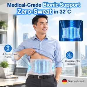 Back Support Lumbar Brace Breathable Mesh Design Waist Belt