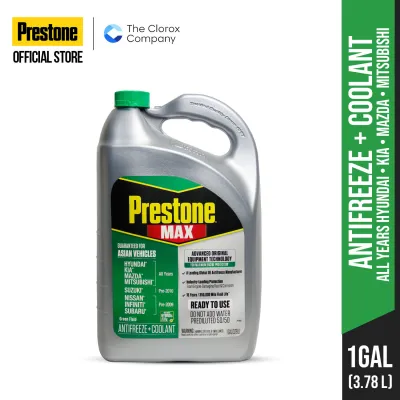 PRESTONE Ready-to-Use Radiator Coolant GREEN 1G for Asian Car. Prevents overheating rust & corrosion w/ COR-GUARD