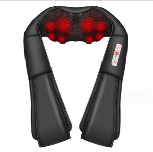 Wireless 4D Deep Tissue Shoulder & Neck Massager – Shiatsu Massage With Infrared Heating For Car & Home Use Back Relief