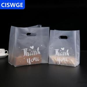 [COD] CISWGE AUTOPARTS 50 cái cảm ơn bạn nhựa kẹo Túi Quà Tặng Túi mua sắm đám cưới Gói Túi