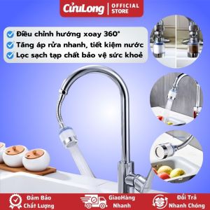 Vòi Nước Bồn Rửa Chén Xoay 360 Độ Tăng Áp Lọc Nước Xoay Linh Hoạt rửa sạch nhanh tiết kiệm nước