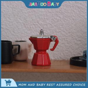 JiaShuo Baby Toy Miniature Scene Toy Simulation Mini Coffee Pot Dollhouse Coffee Utensils Model For Children
