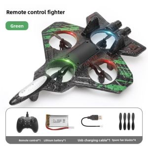 UFANSM 2.4G Radio Fighter Plane EVA Foam Electric RC Airplane Toy  360° Rolling RC Combat Plane Toy for Boys