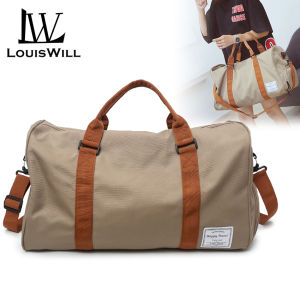LouisWill Travel Bags Waterproof Weekender Bags Oxford Cloth Luggages Handbags Shoulder Bags Traveling Bags Shoes Separation Sport Bags Fitness Bags Gym Totes for Men Women