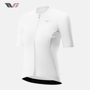 【TVI】ROCKBROS Women Cycling Jersey Breathable Short Sleeve Bicycle Shirts Fast Drying YKK Zipper Bike Clothing With Back Pockets