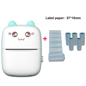 Mini Portable Thermal Printer Wireless Bluetooth Pocket Printer Paper Photo Label Sticker Notes Print