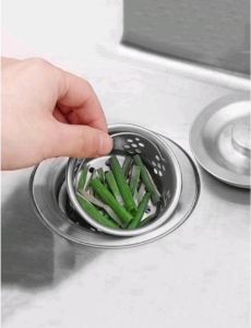 Saringan avur bak cuci piring stainless steel ukuran standart