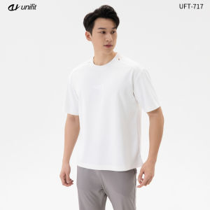 UNIFIT Oversized Cotton Round Neck Tee for Men and Women  Loose-Fitting Casual Wear for Fashion Clothing Menswear Top UFT-717