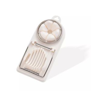 2 IN 1 Egg Slicer Multipurpose Egg Slicer for Hard Boiled Eggs Strawberry Soft Fruit Kitchen Tools Egg Slicer