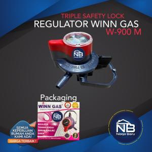 Regulator Winn Gas w-900 M 900M Meter pengunci ganda triple lock