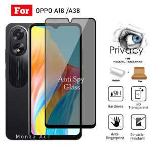 Tempered Glass Privacy For Oppo A18 /A38 - Anti Gores Oppo A18 /A38