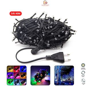 Đèn led trang trí 40 mét nhiều màu chống mưa nắng hàng chất lượng Jack cắm kết nối nhanh thuận tiện