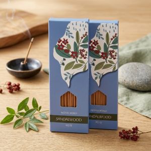 Korean Premium Sandalwood Incense Sticks 120s 90% Natural Scent Home Fragrance Aroma
