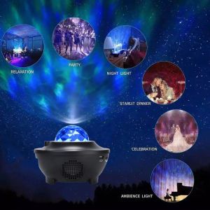 Lampu Proyektor Dengan Speaker Langit Malam Bintang Galaxy Nebula Lamp S3M