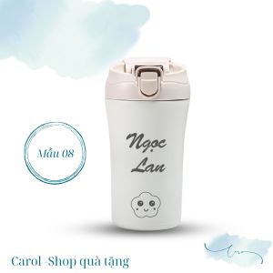 Ly giữ nhiệt 410 ml quà tặng khắc tên riêng quà tặng khắc tên siêu cute khắc hình ảnh riêng.