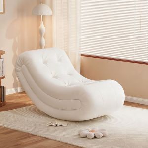 [CozyNest ]Rocking Chair Recliner Sofa Living Room Single Small Household Caterpillar Leisure Chair Lazy Sofa Chair